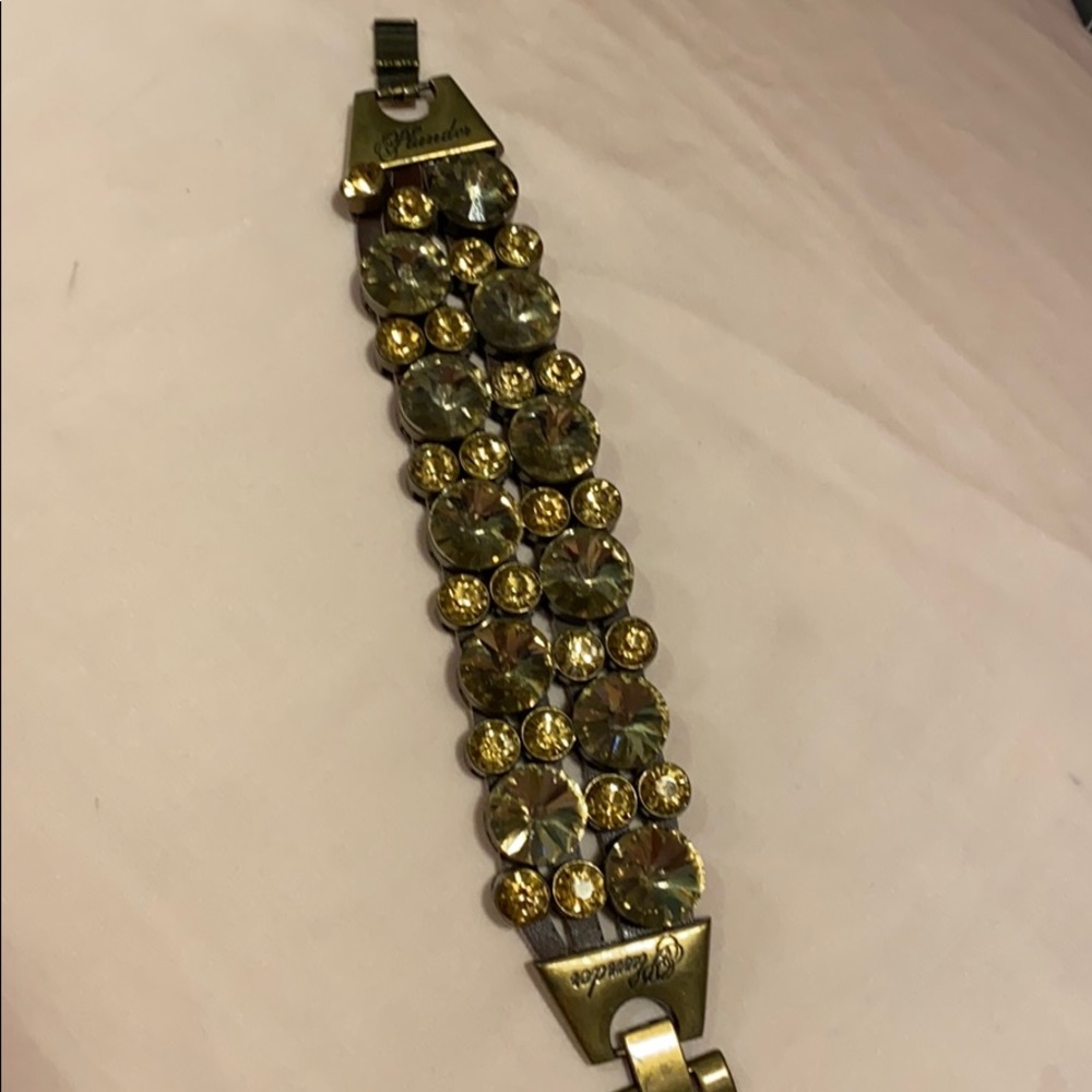 Plunder amber rhinestone bracelet